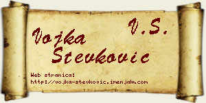 Vojka Stevković vizit kartica